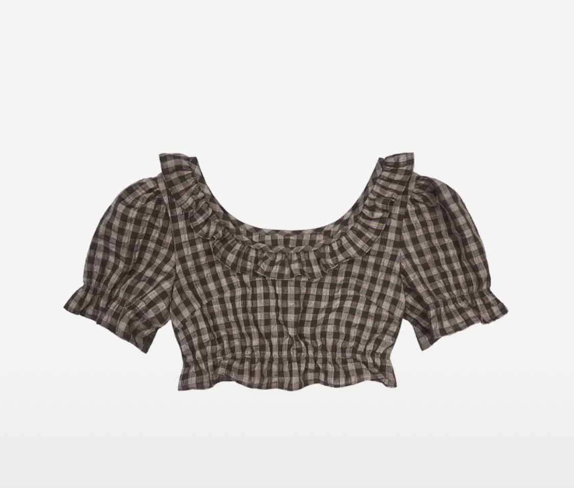 라티젠 크롭 블라우스  상품이미지1