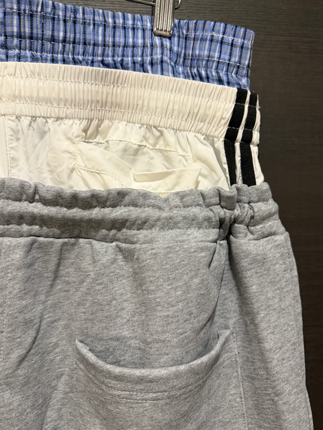 프로젝트 G/R 레이어드 스웨트 팬츠 회색 3사이즈 상품이미지7