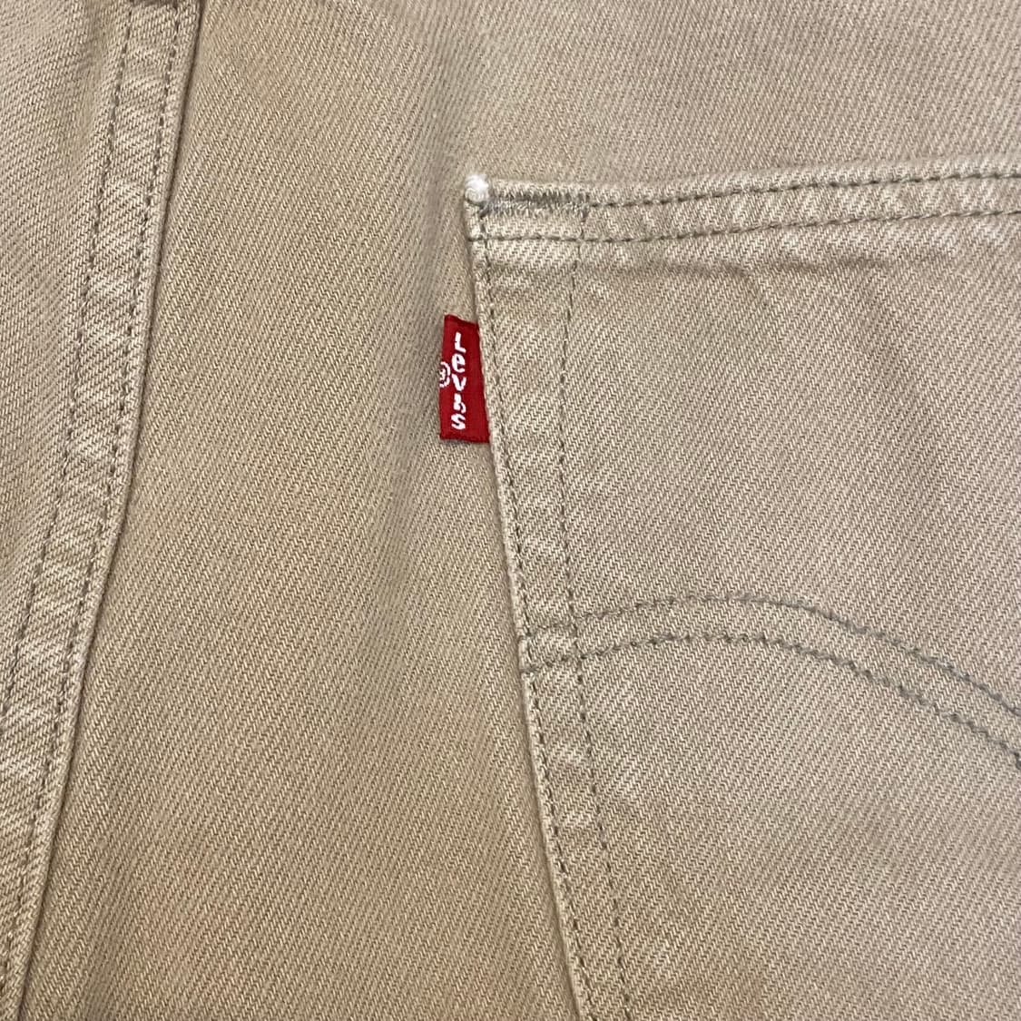 빈티지 리바이스501 베이지진 청바지 상품이미지9
