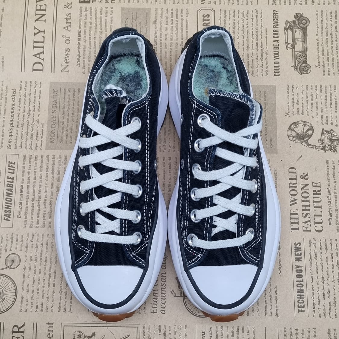 컨버스 런스타하이크 로우 스니커즈225 상품이미지2