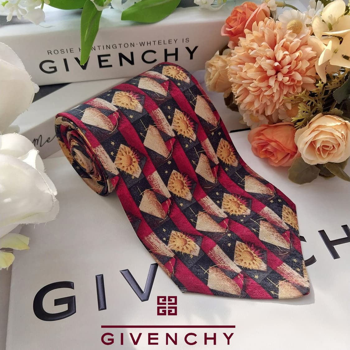 지방시 실크 블랙 패턴 넥타이 9.7cm A+등급 k2010
 상품이미지2