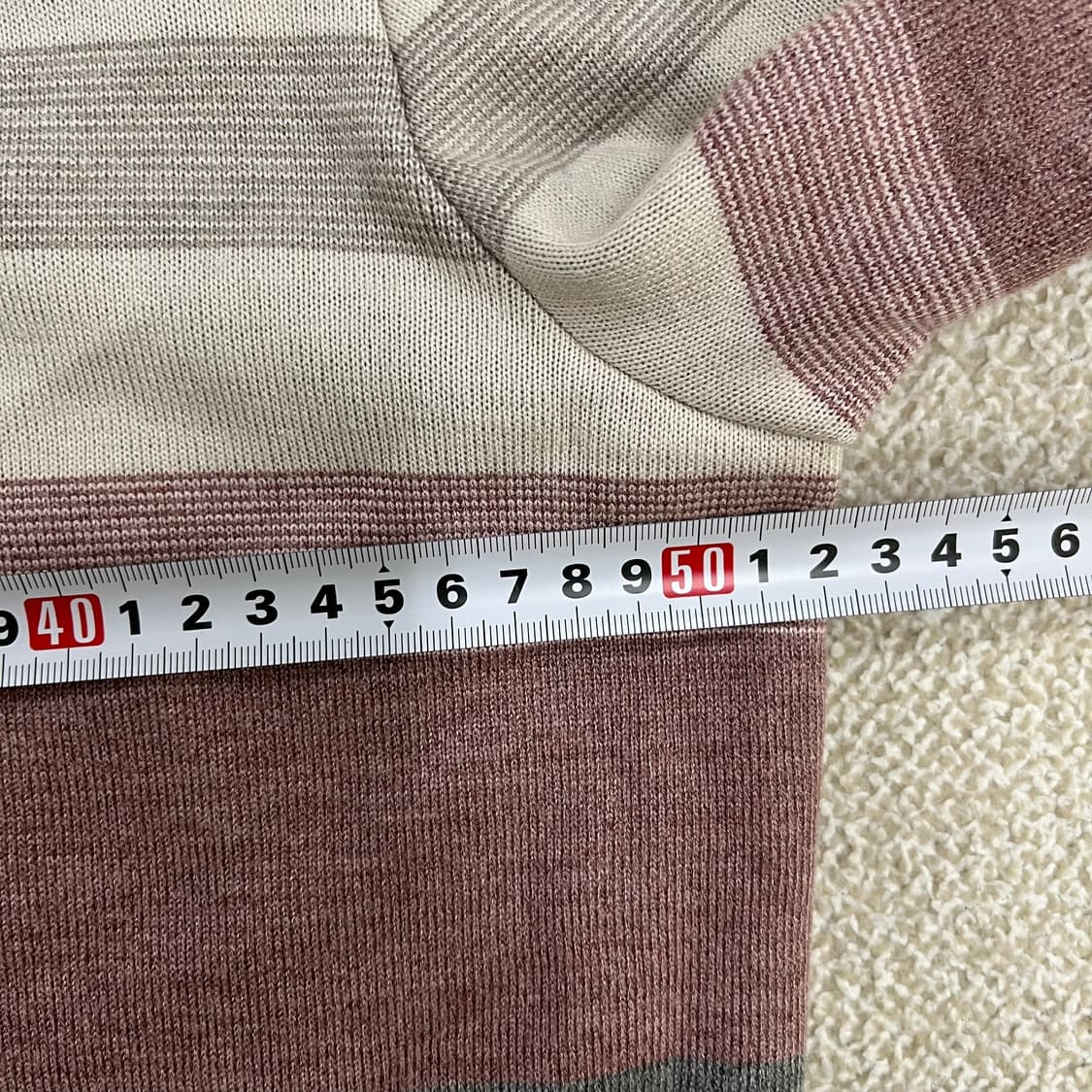 [100] 올포유 기모 스트라이프 집업 자켓 0106M1 상품이미지6