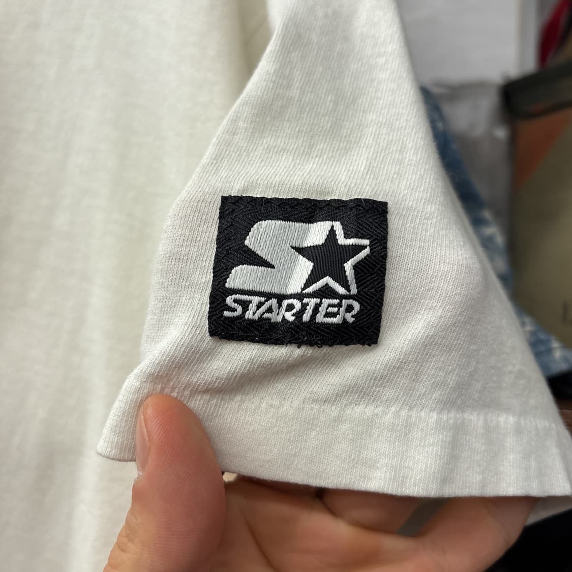 90s 스타터 올드 NBA 시카고불스 엠브로이드 티셔츠 N1206 상품이미지6