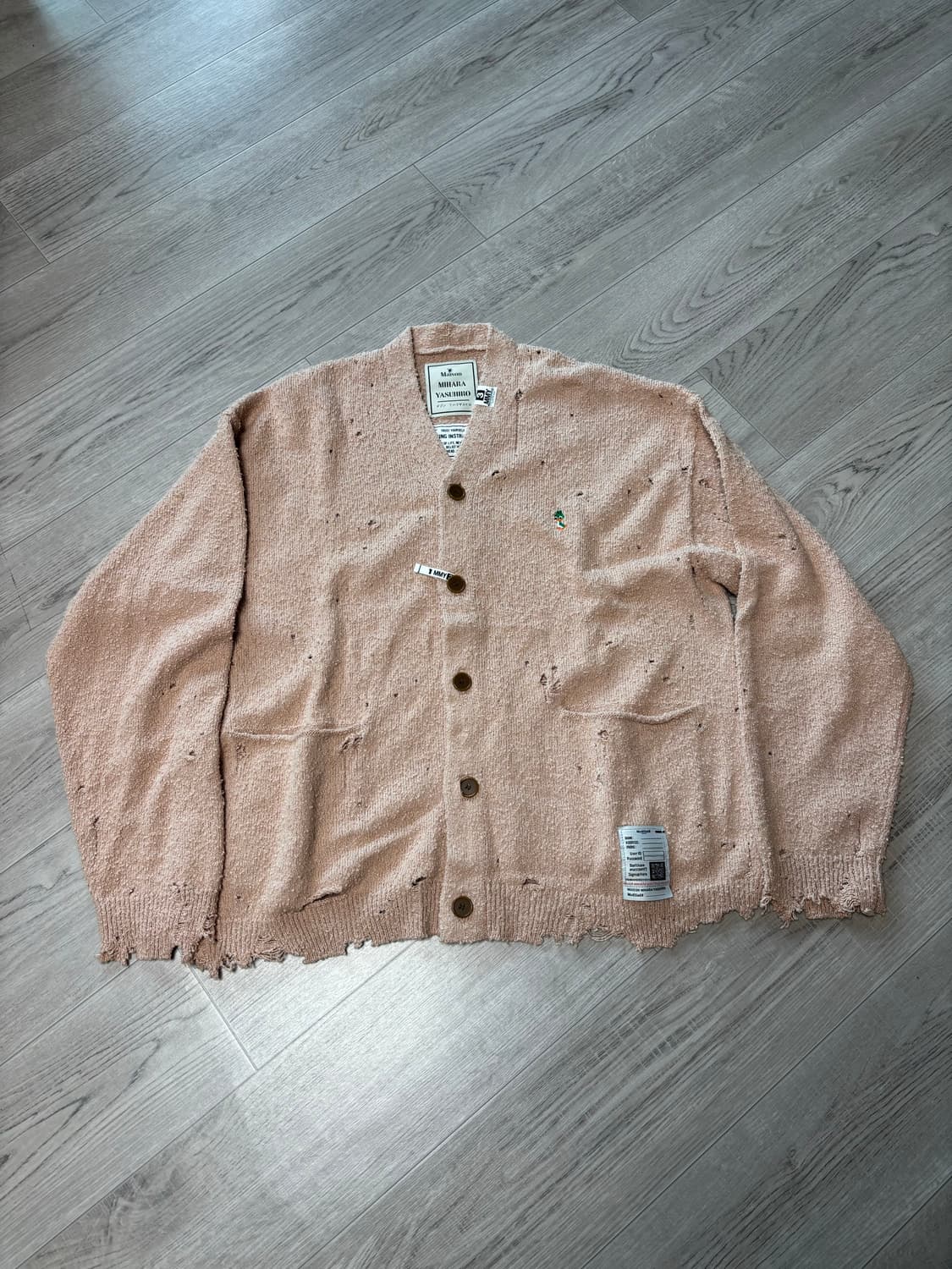 [36] 미하라야스히로 디스트레스 가디건 상품이미지1
