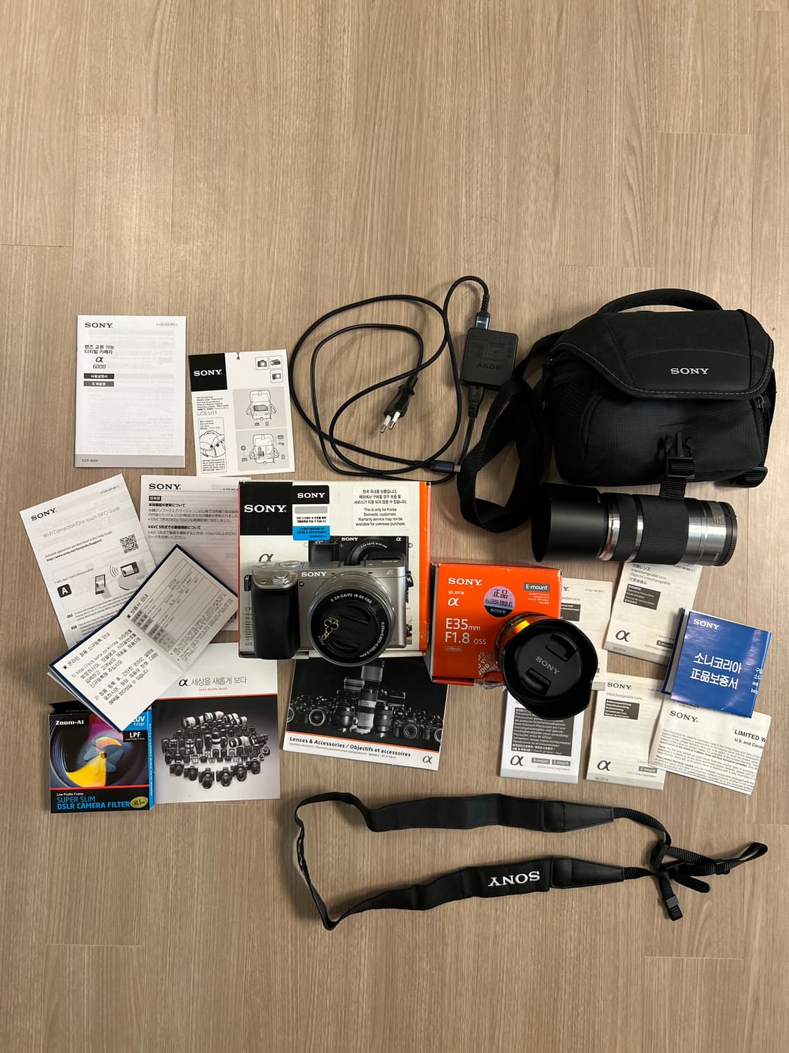 소니 A6000 미러리스+(1650번들,sel35f18,sel55210) 상품이미지1