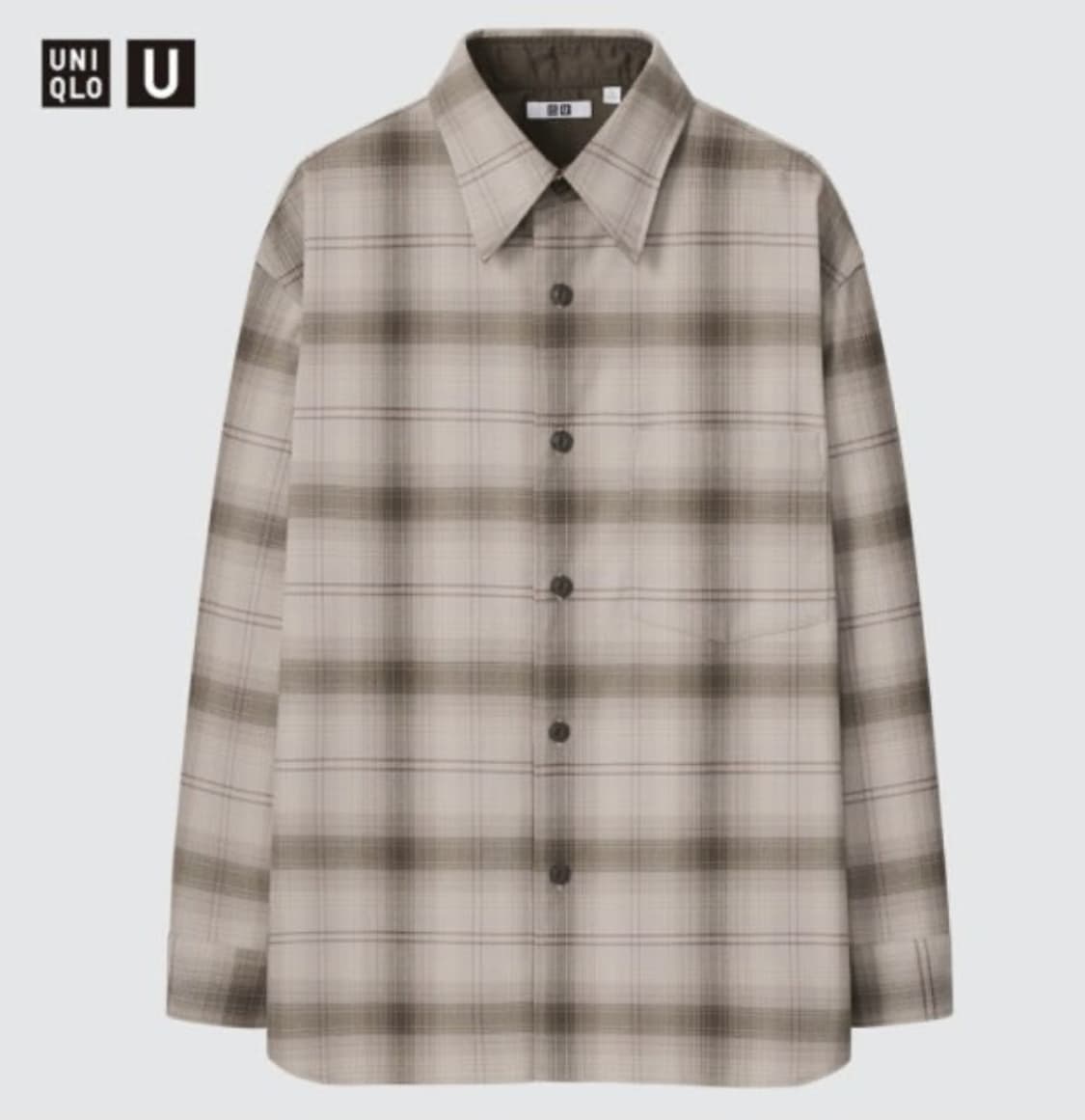 유니클로 U 헤비 플란넬 셔츠(L) 상품이미지1