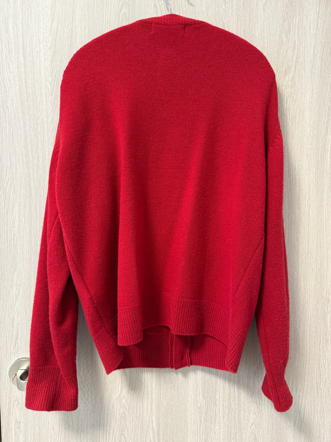 유니온블루 크롭 가디건 레드 L 상품이미지3