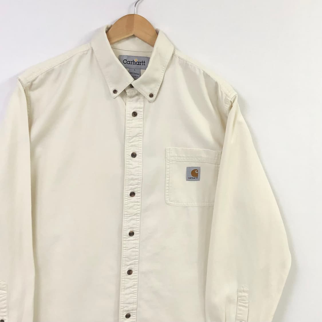 XL 칼하트 아이보리 워크 셔츠 상품이미지1