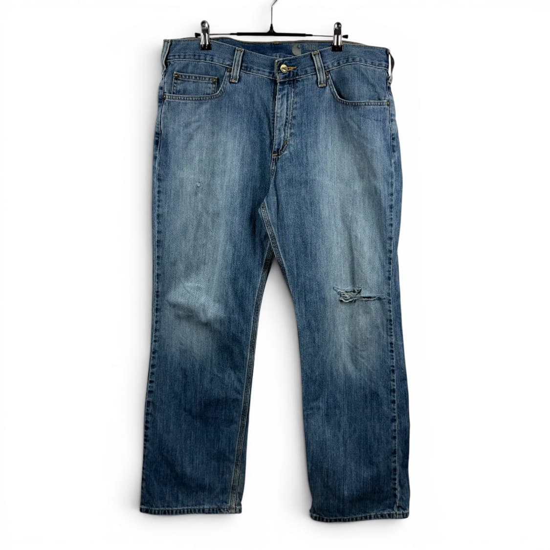 (36) 칼하트 00s 릴렉스 핏 연청 데님 팬츠 상품이미지1