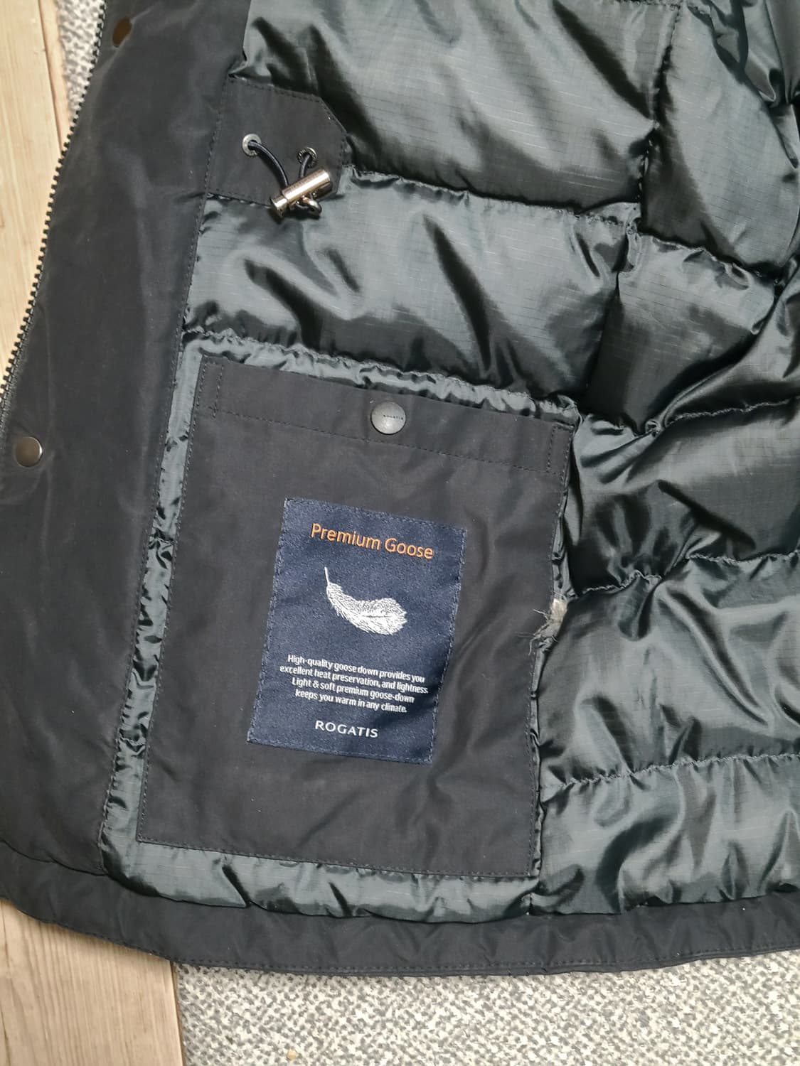 로가디스 남성 구스다운 코트 블랙 100 상품이미지6