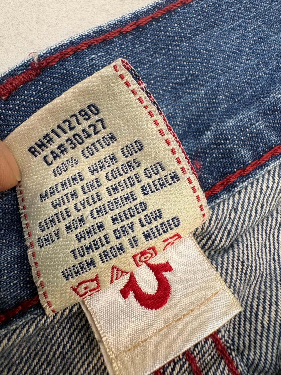 트루릴리전 섹션 스트레이트 데님팬츠 상품이미지7