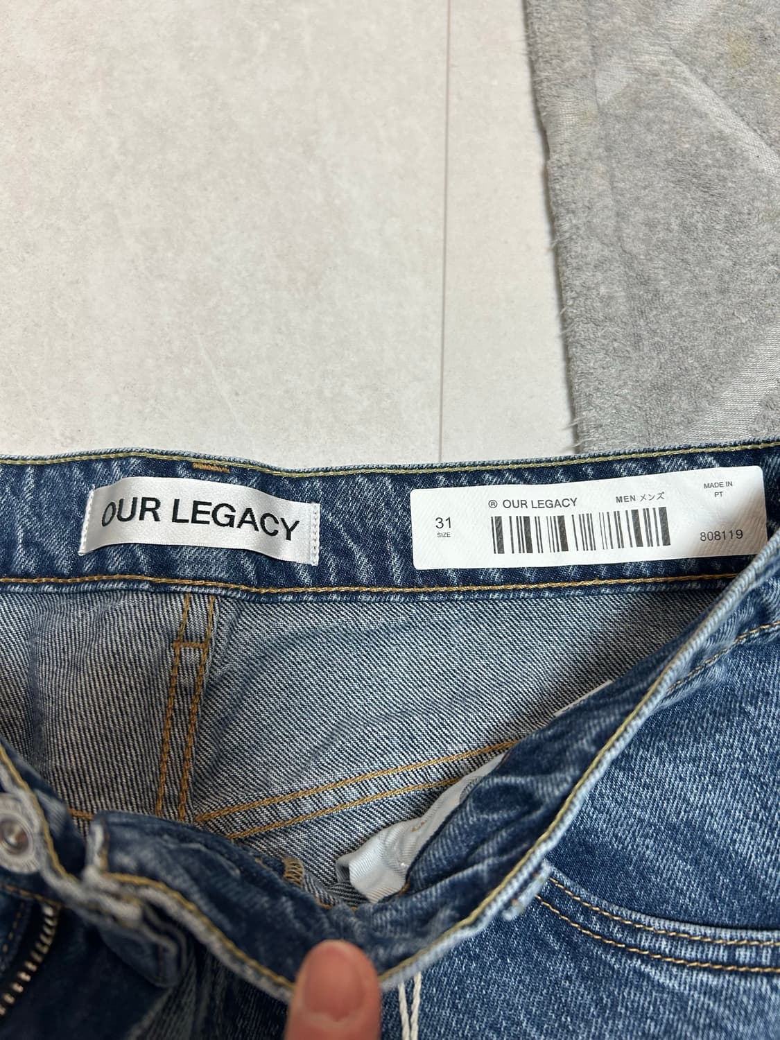 25SS Our Legacy Indigo Butterfly 데님 판매합니 상품이미지5