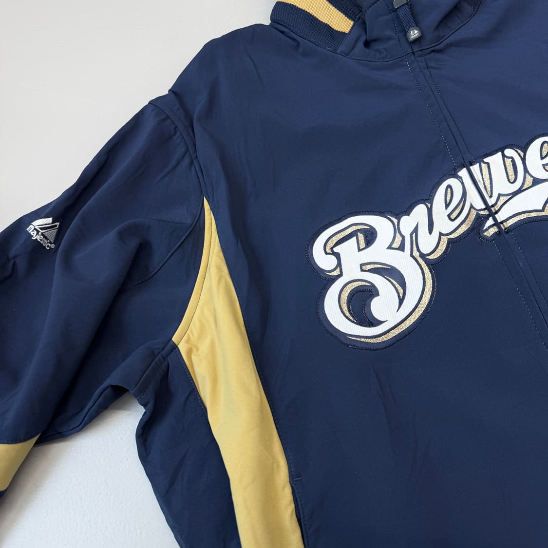 마제스틱 밀워키 브루워스 올드스쿨 베이스볼 점퍼 자켓 상품이미지8