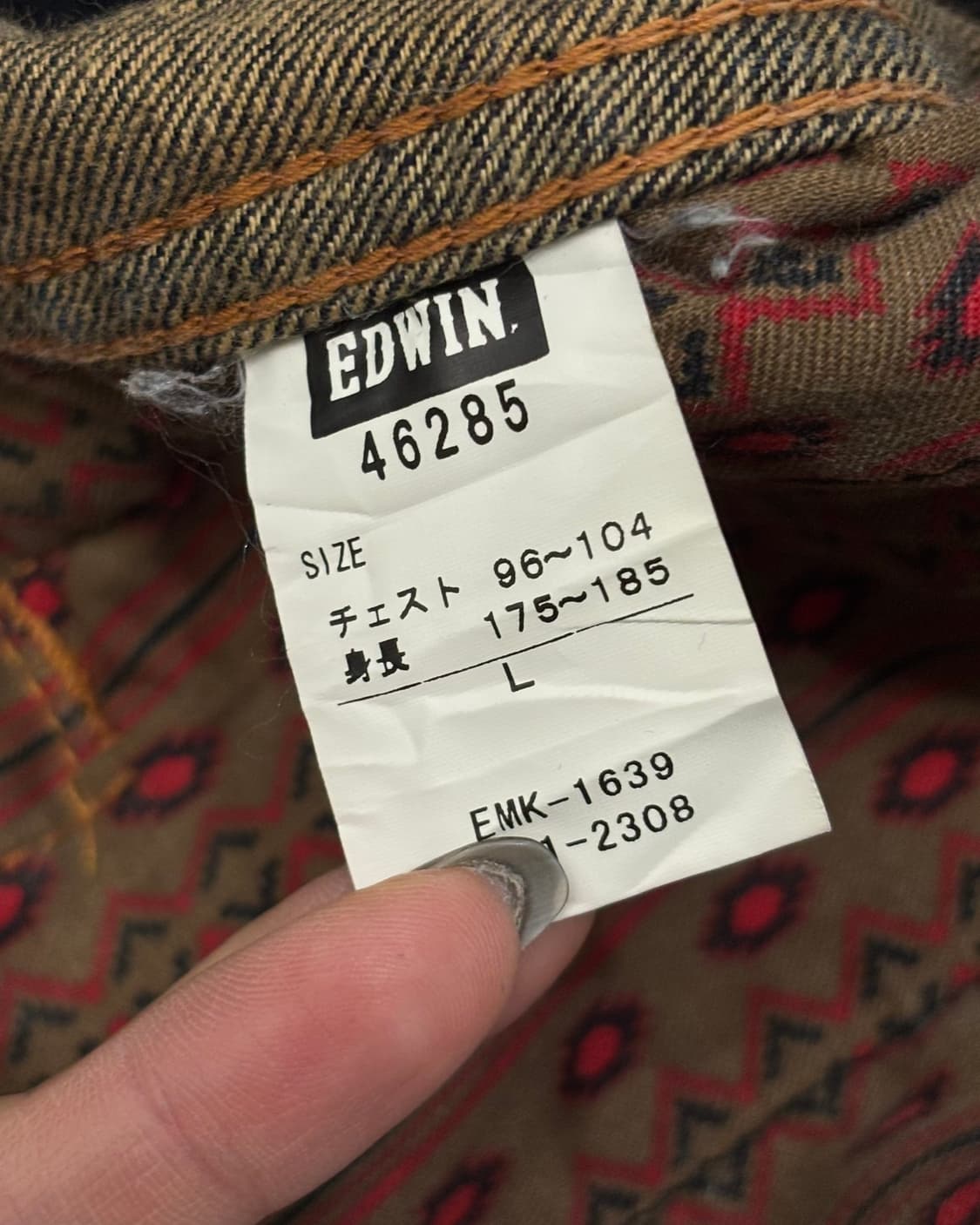 Edwin 에드윈 투포켓 트러커 데님 자켓 상품이미지8