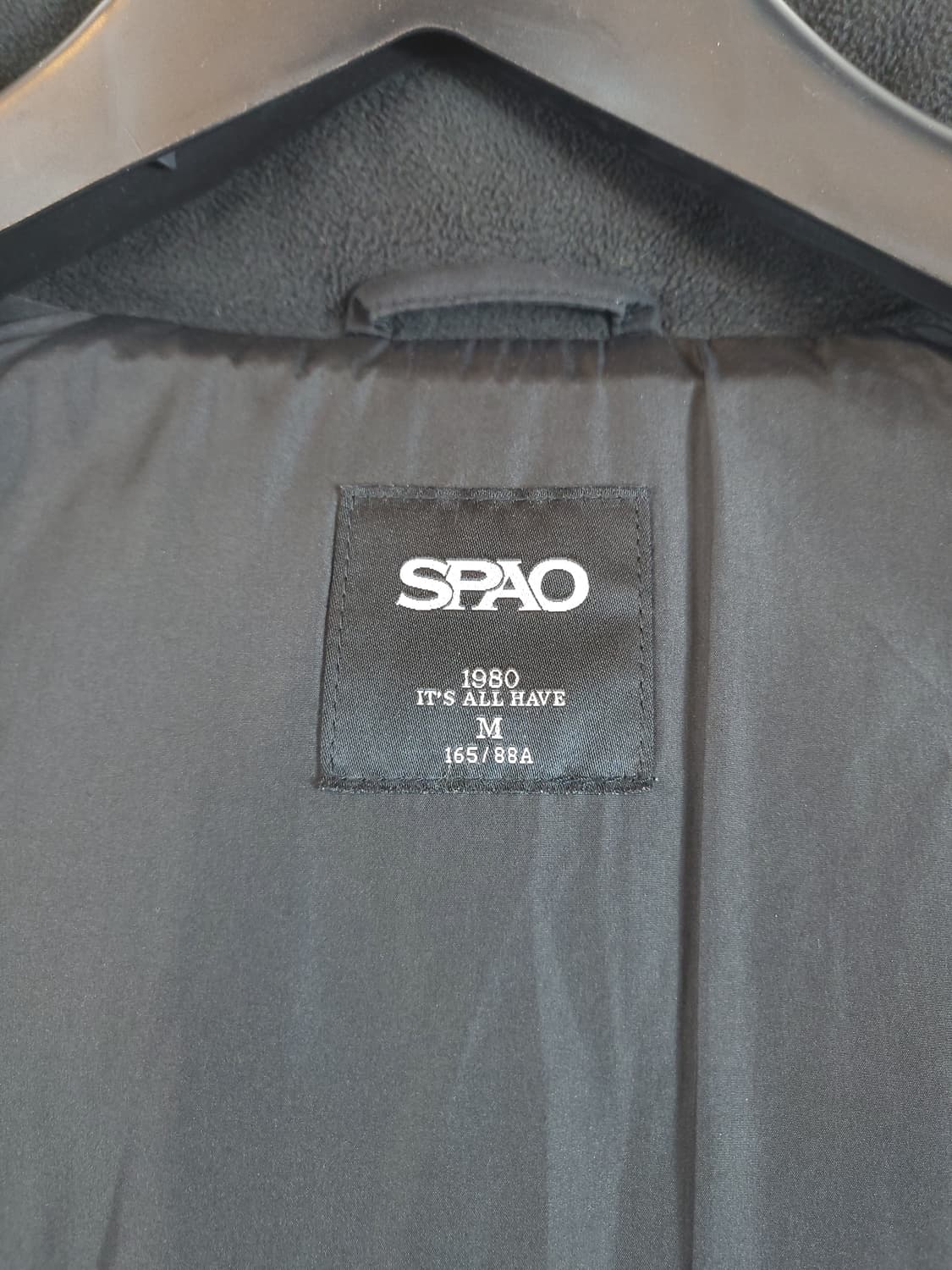 스파오 롱다운패딩 블랙 95 M 상품이미지6