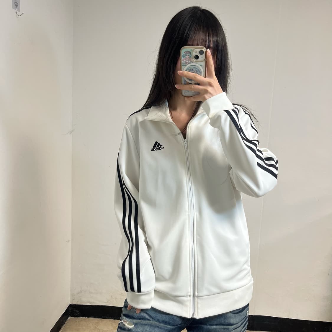Adidas White Track Jacket 상품이미지1