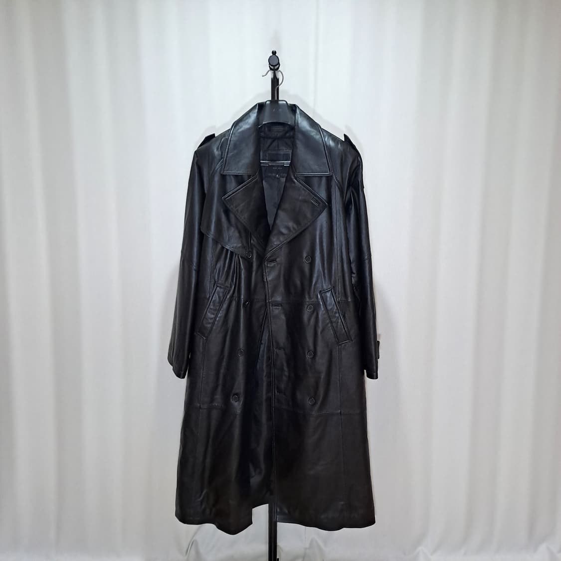 (새제품) 양가죽 더블버튼 트렌치코트 115 B30 상품이미지1
