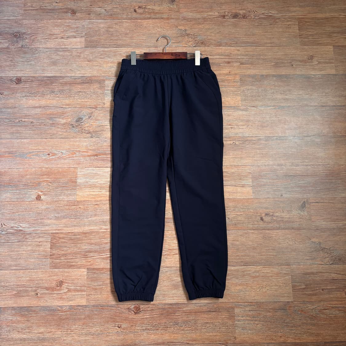 안다르 블랙 여성 L 슬림 조거 팬츠 바지 트레이닝 약기모 라이크라 상품이미지1