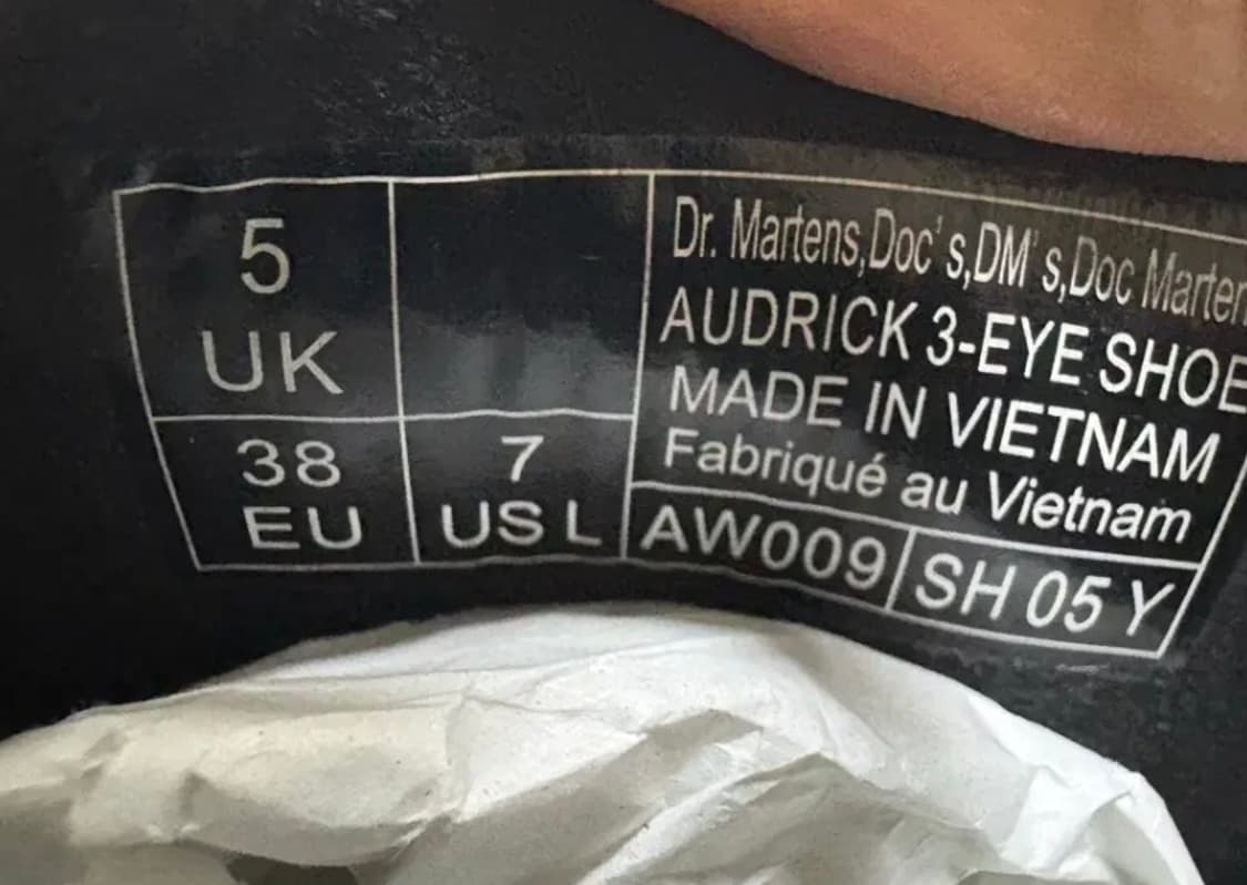 닥터마틴 오드릭 3i 3홀 슈즈 240 uk5 상품이미지3