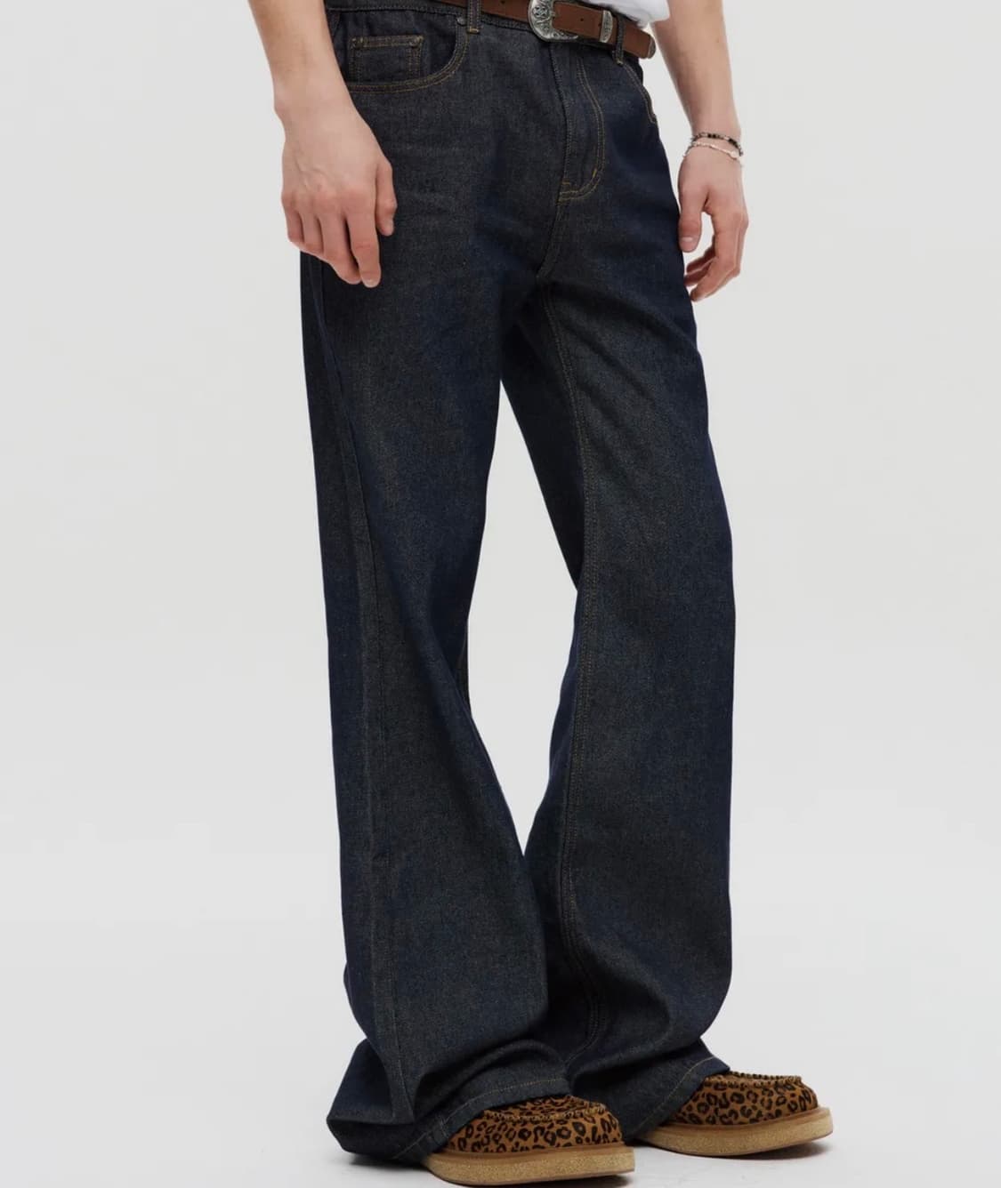 Dnsr 시그니처 플레어 데님 팬츠 인디고 L  상품이미지3