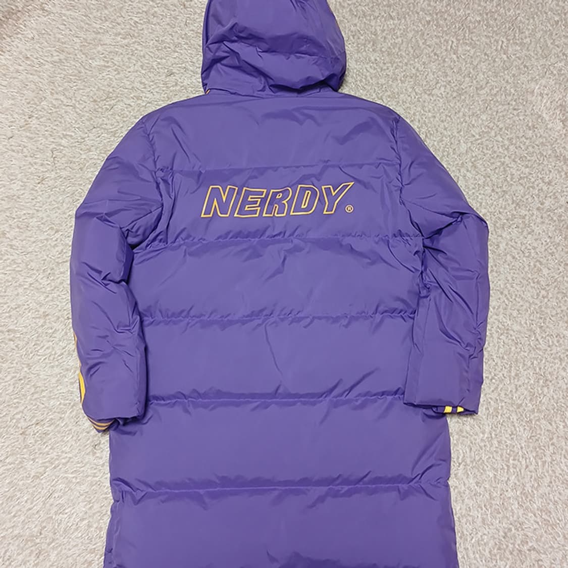 NDY 널디 다운 퍼플 롱패딩 S 상품이미지3