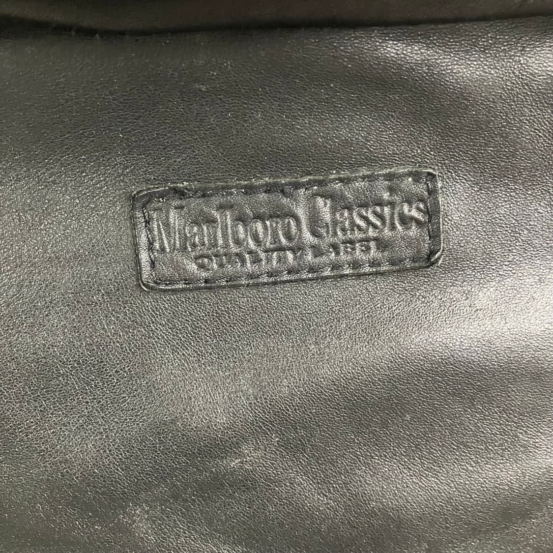 말보로 클래식 블랙 소가죽 자켓 M 상품이미지4