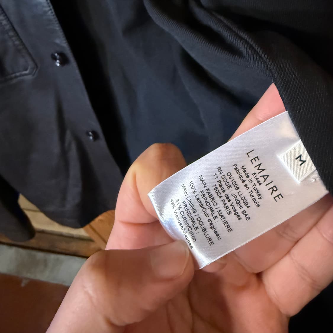 르메르 스탠드 카라 가죽 셔츠 자켓  상품이미지7