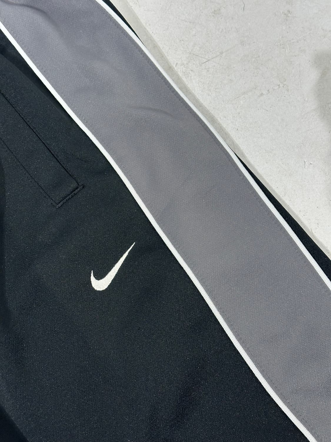 나이키 블랙 와이드 그레이 사이드 라인 추리닝 바지 트레이닝 팬츠 M 상품이미지6