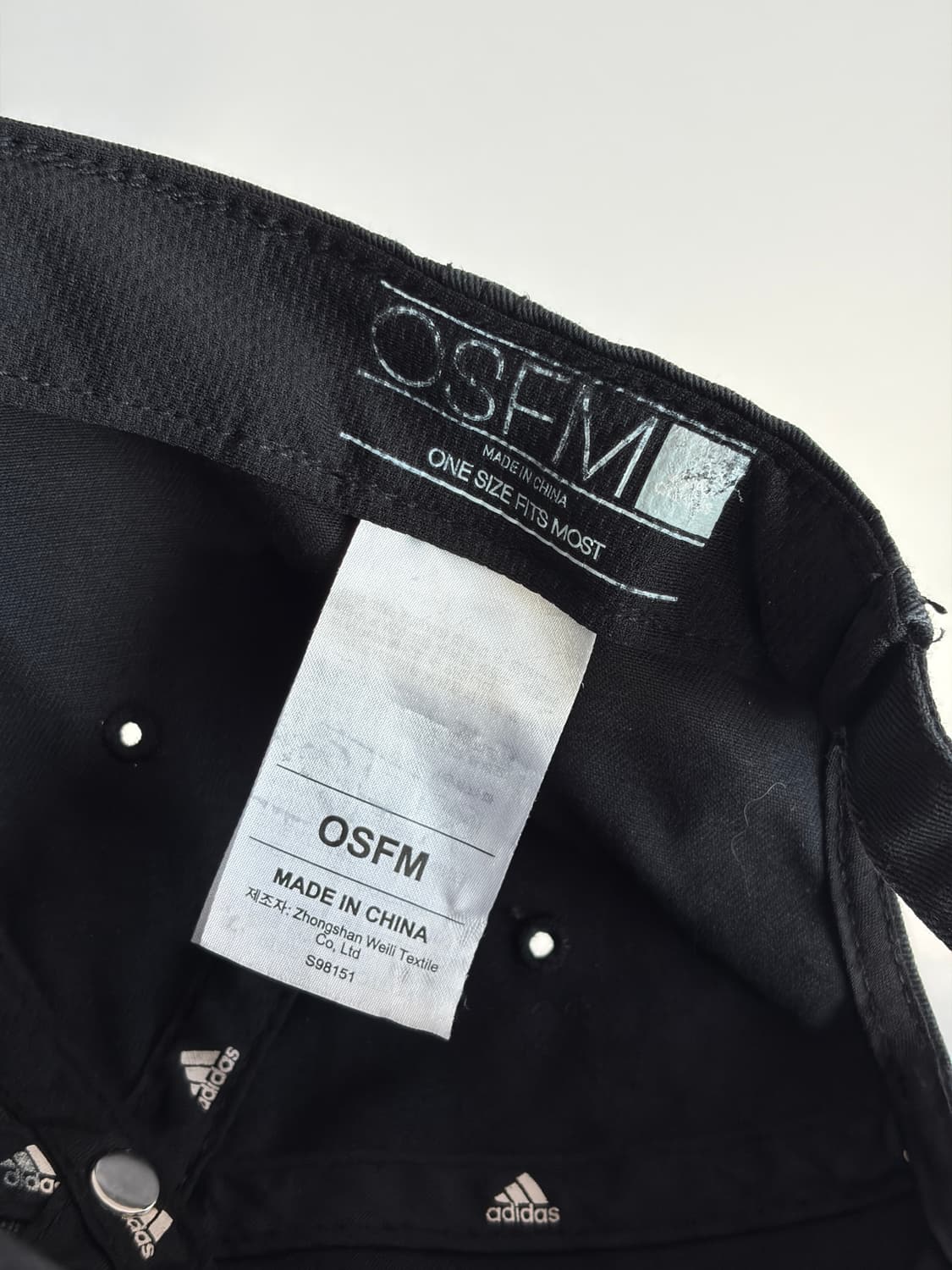 아디다스 퍼포먼스 삼선 베이직 블랙 볼캡 상품이미지7