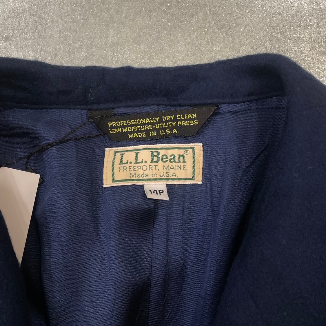 (14) USA L.L.Bean 엘엘빈 네이비 울 캐시미어 자켓 상품이미지8