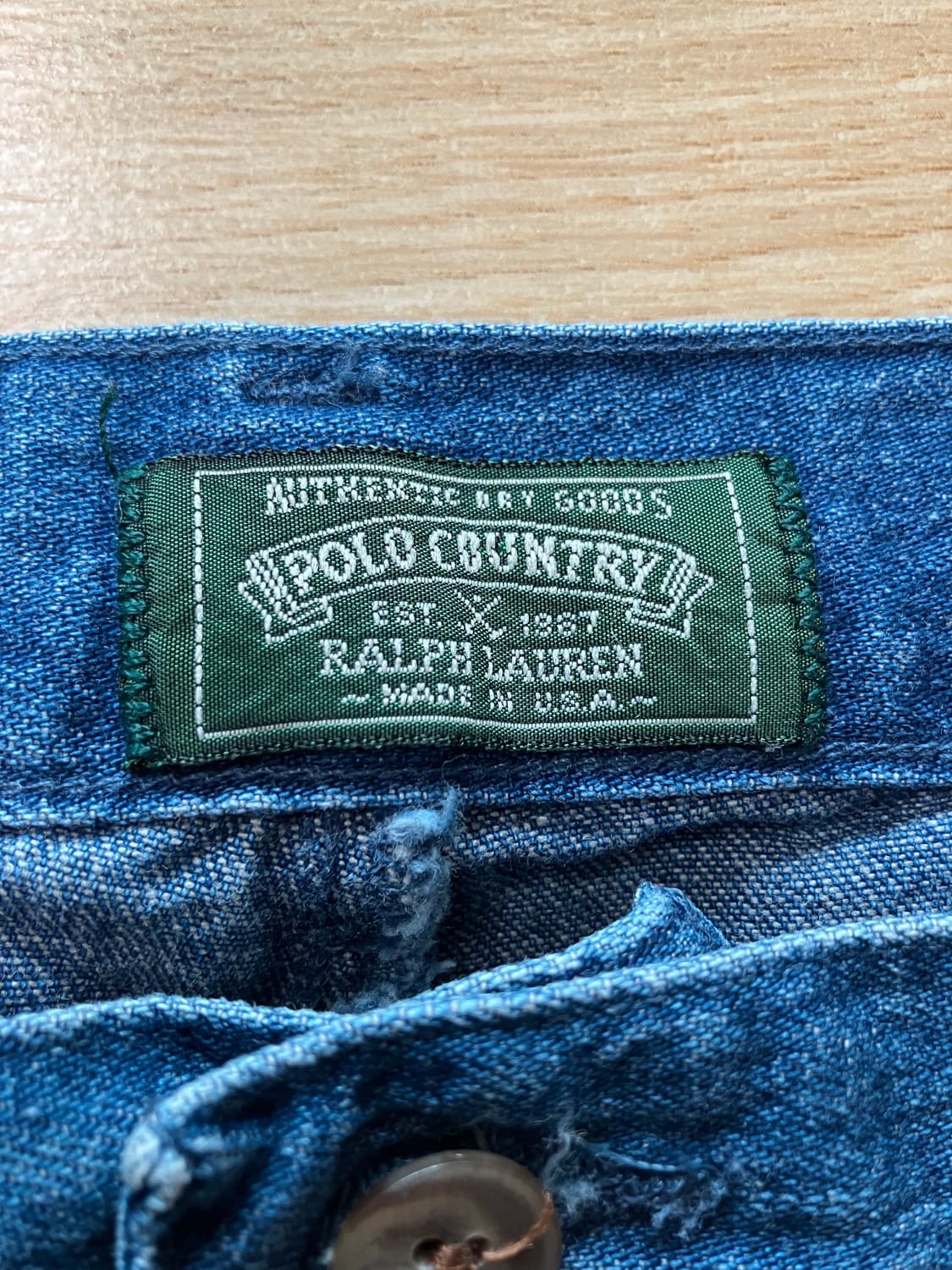 90s usa made 폴로 컨트리 데님 팬츠 상품이미지4