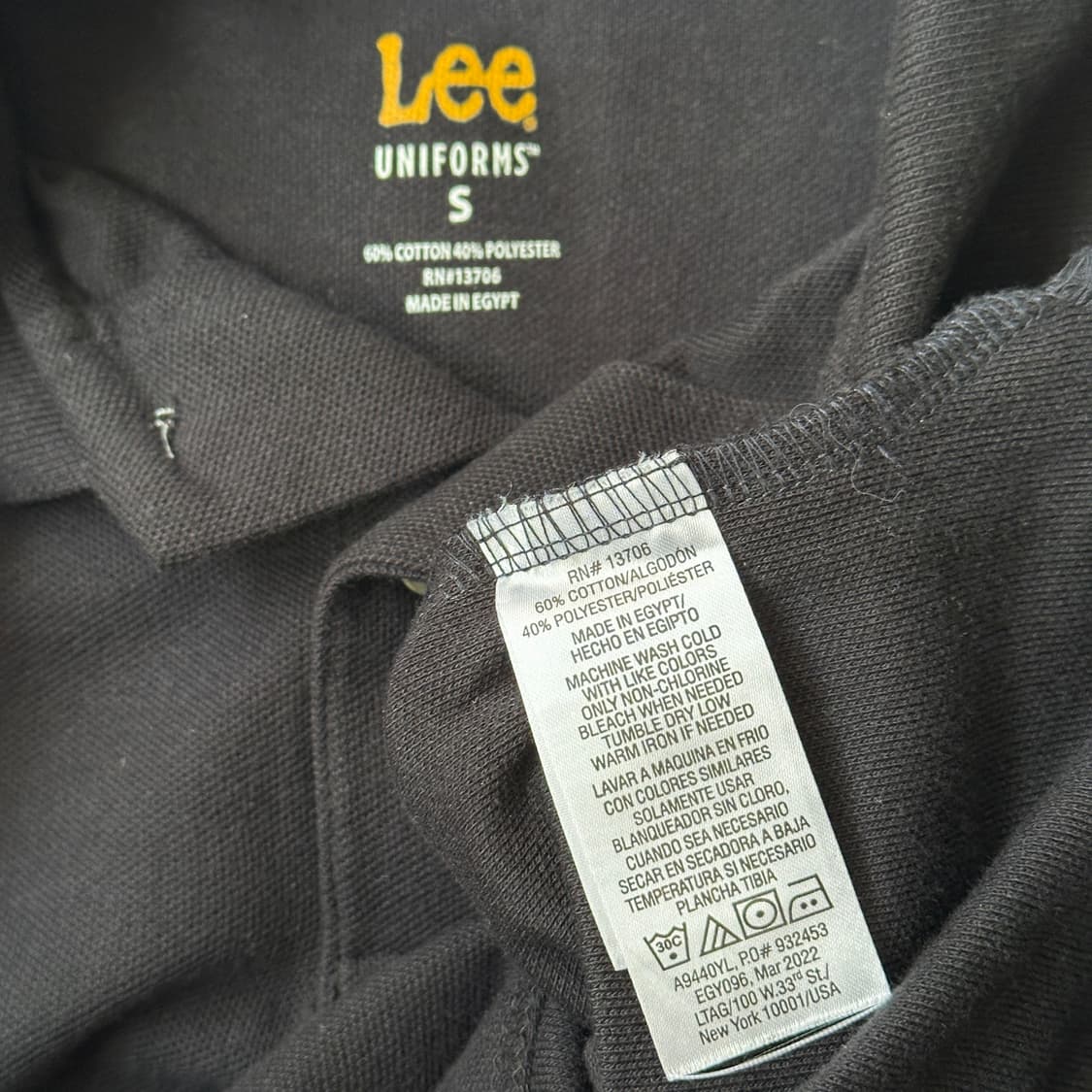 Lee 리 유니폼 반팔 카라티 상품이미지6