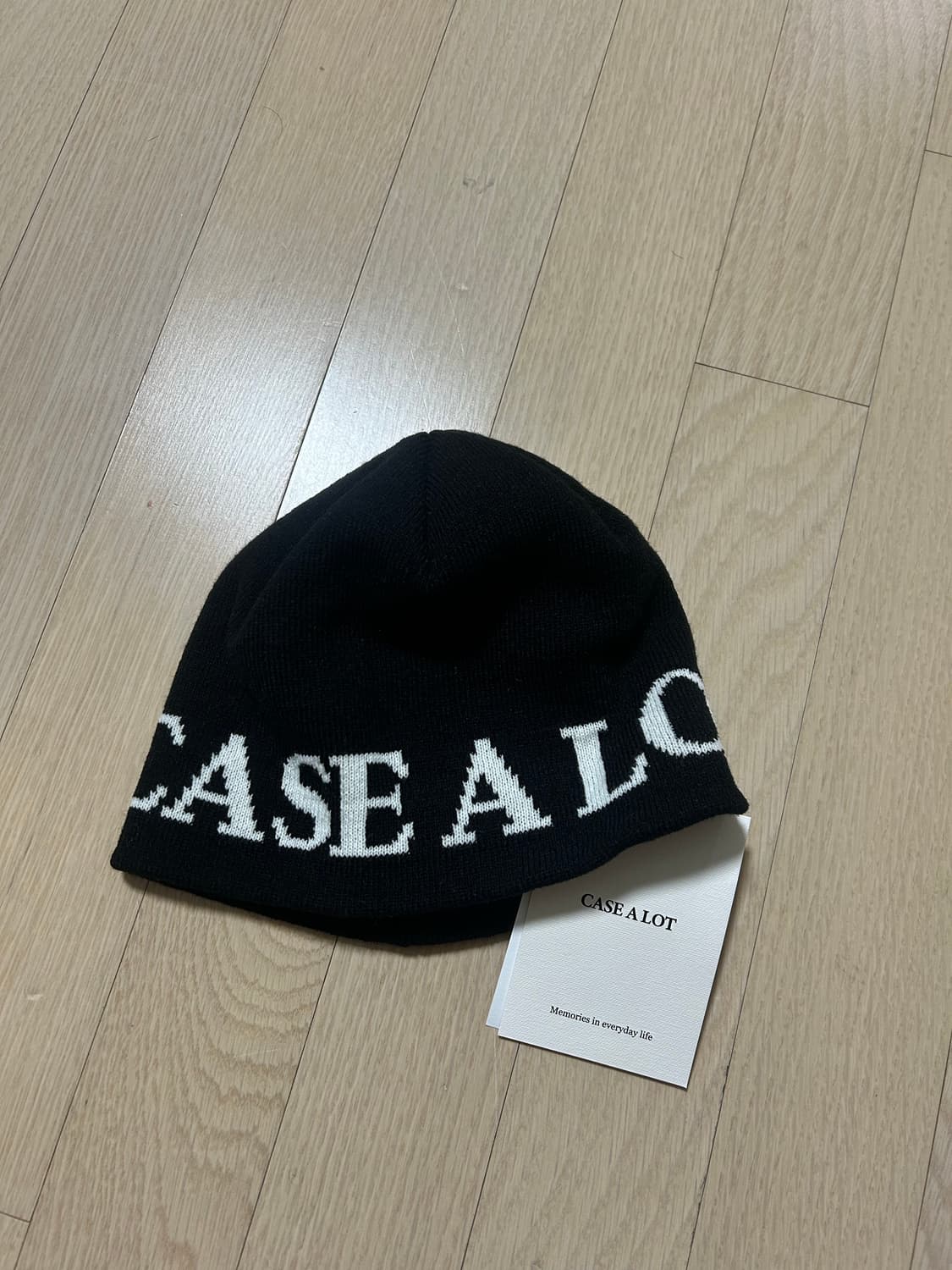 케이스어랏 검정 비니 상품이미지1
