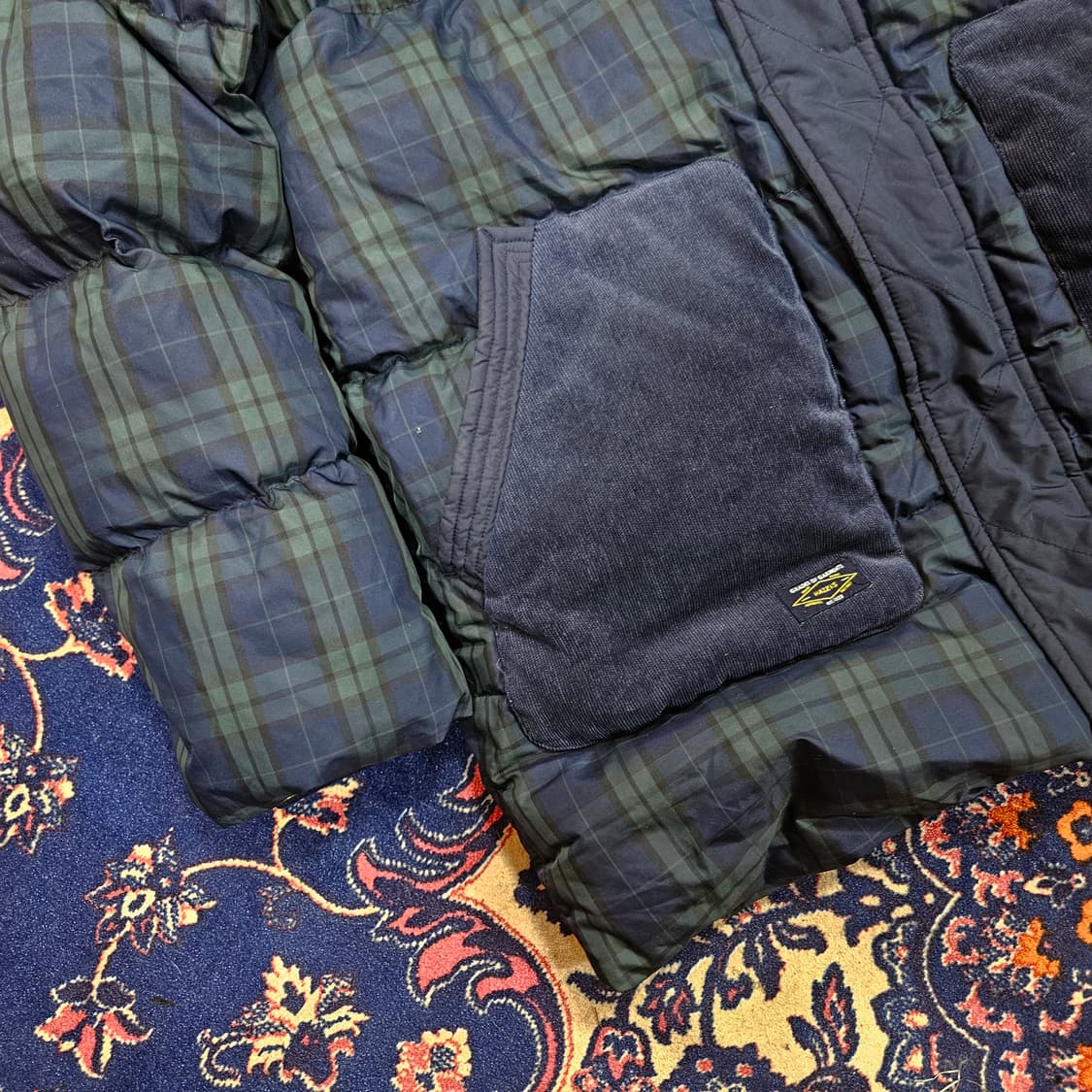 헤지스(HAZZYS) 21FW 타탄체크 빅후드 다운패딩  상품이미지3