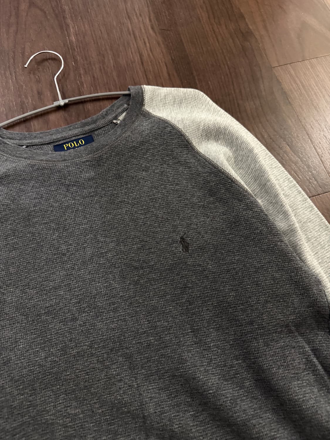 폴로 랄프로렌 배색 와플티 상품이미지2