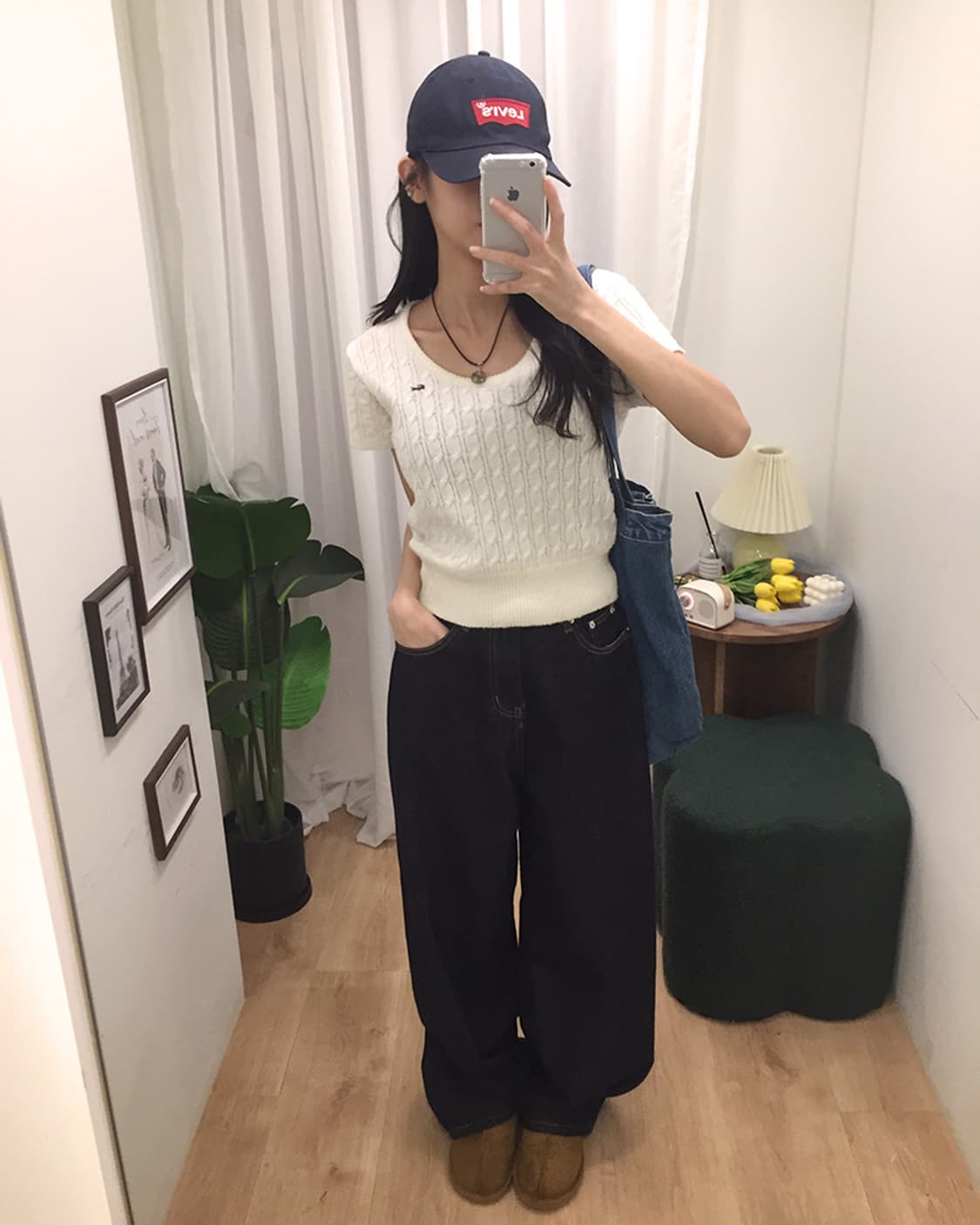 여성 라코스테 U넥 반팔니트 95 상품이미지4