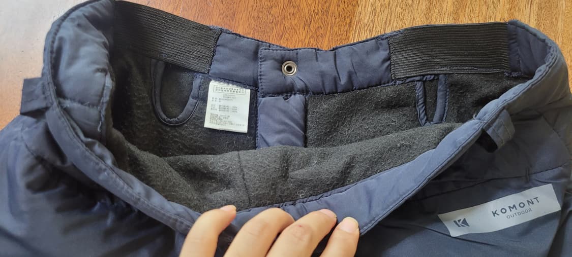 (남성29-30인치)코모트 아웃도어 솔리드 패딩 방한 바지 상품이미지6