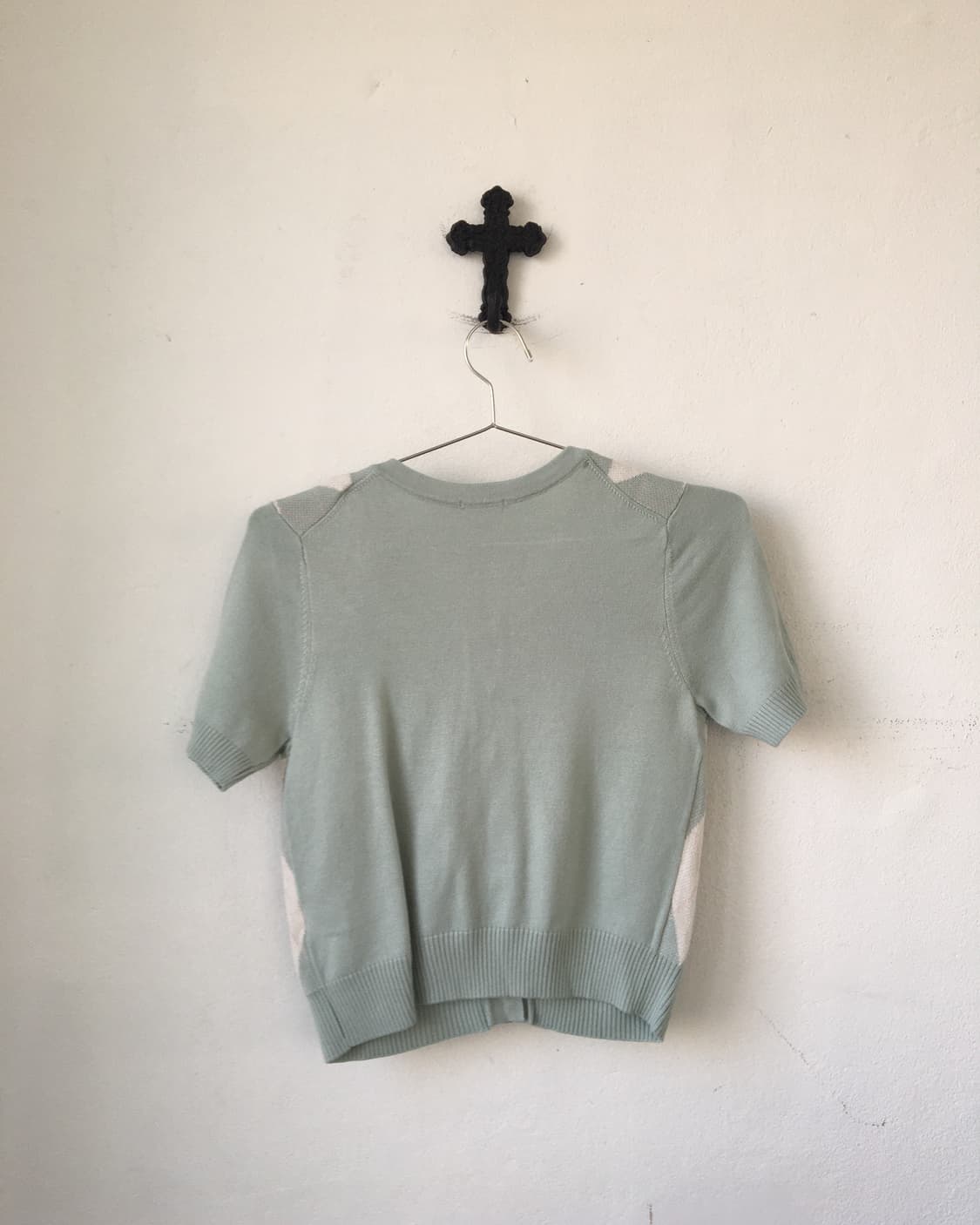 Argyle pattern knit cardigan 상품이미지3