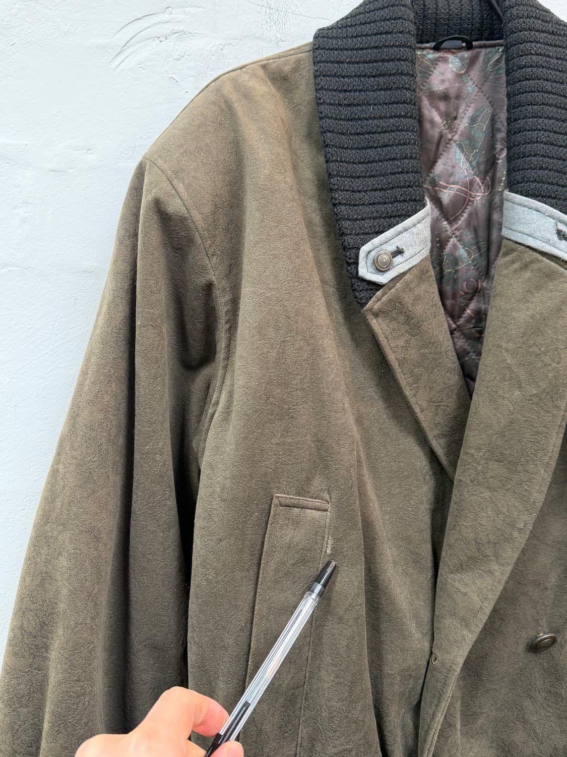 Altnian uomo 빈티지 비건스웨이드 봄버자켓 M 상품이미지9