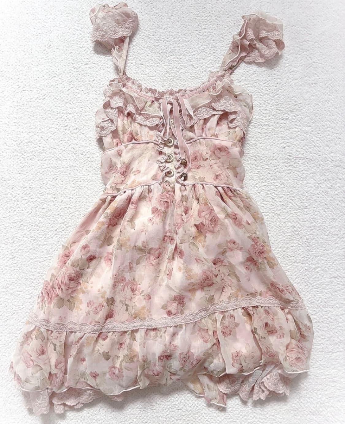 리즈리사 히메갸루 라떼갸루 베이비핑크 대대장 코트 원피스 세트  상품이미지2