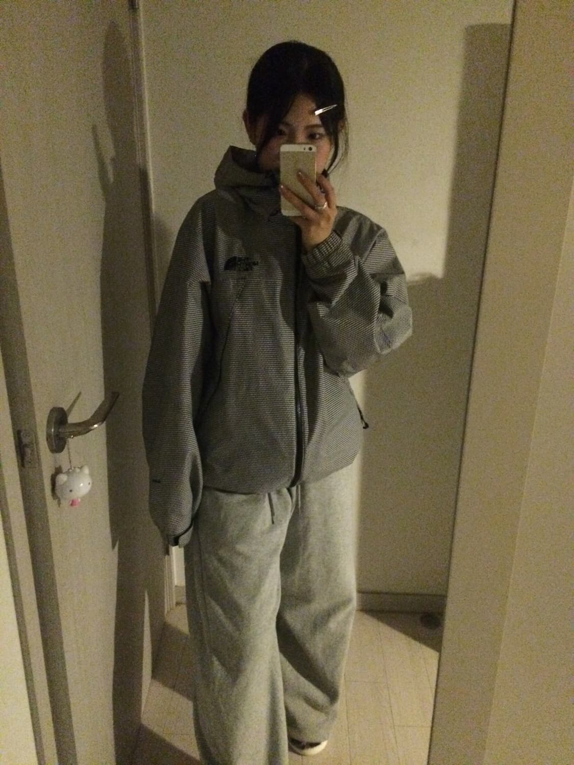 노스페이스 체크 바람막이 상품이미지4