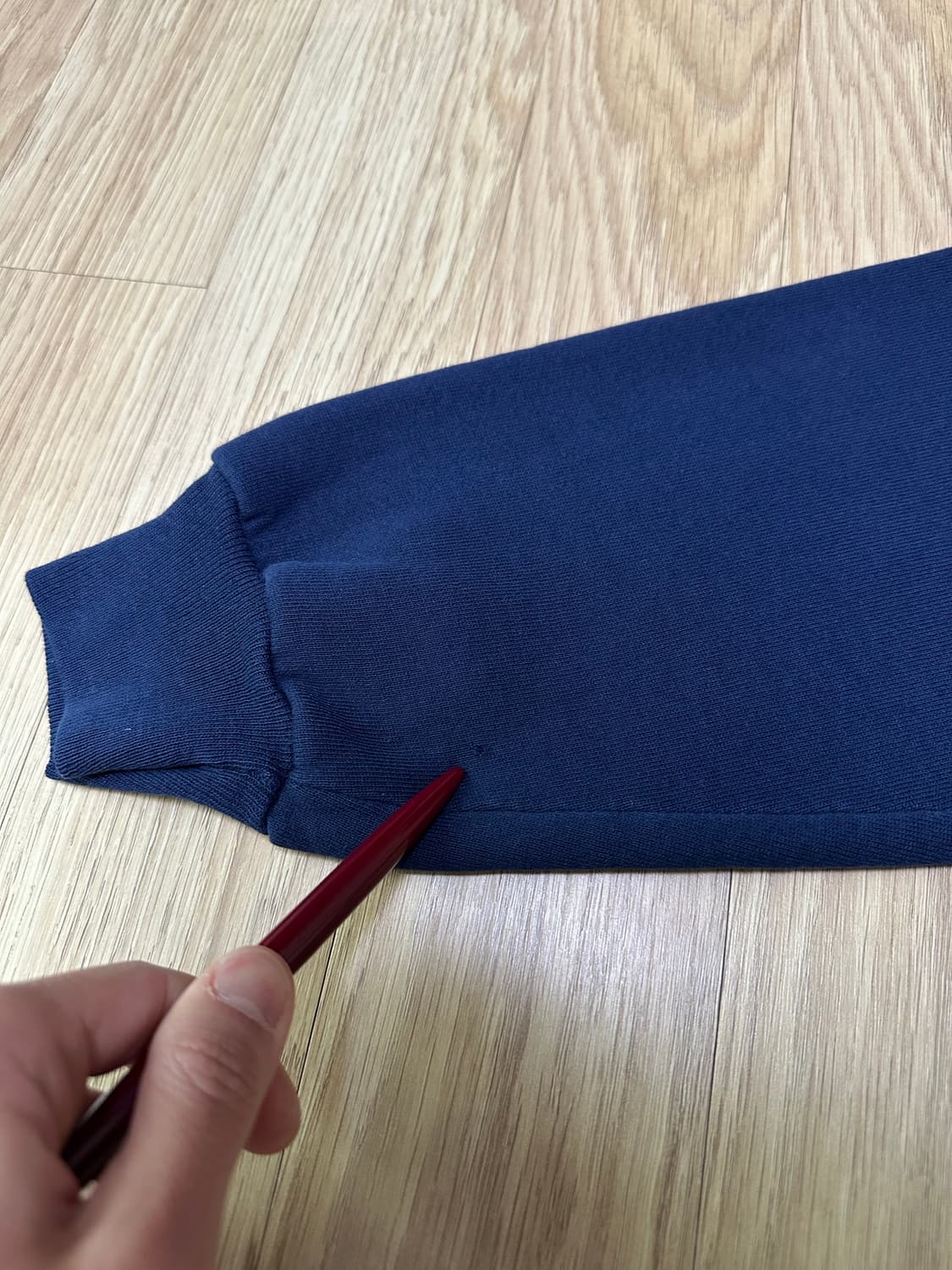 90s 빈티지 러셀 후드집업 네이비 L USA 상품이미지8