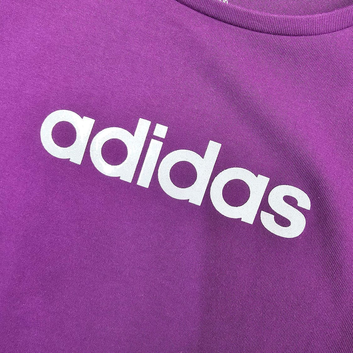 S ADIDAS 글리터 로고 반팔 티셔츠 상품이미지4