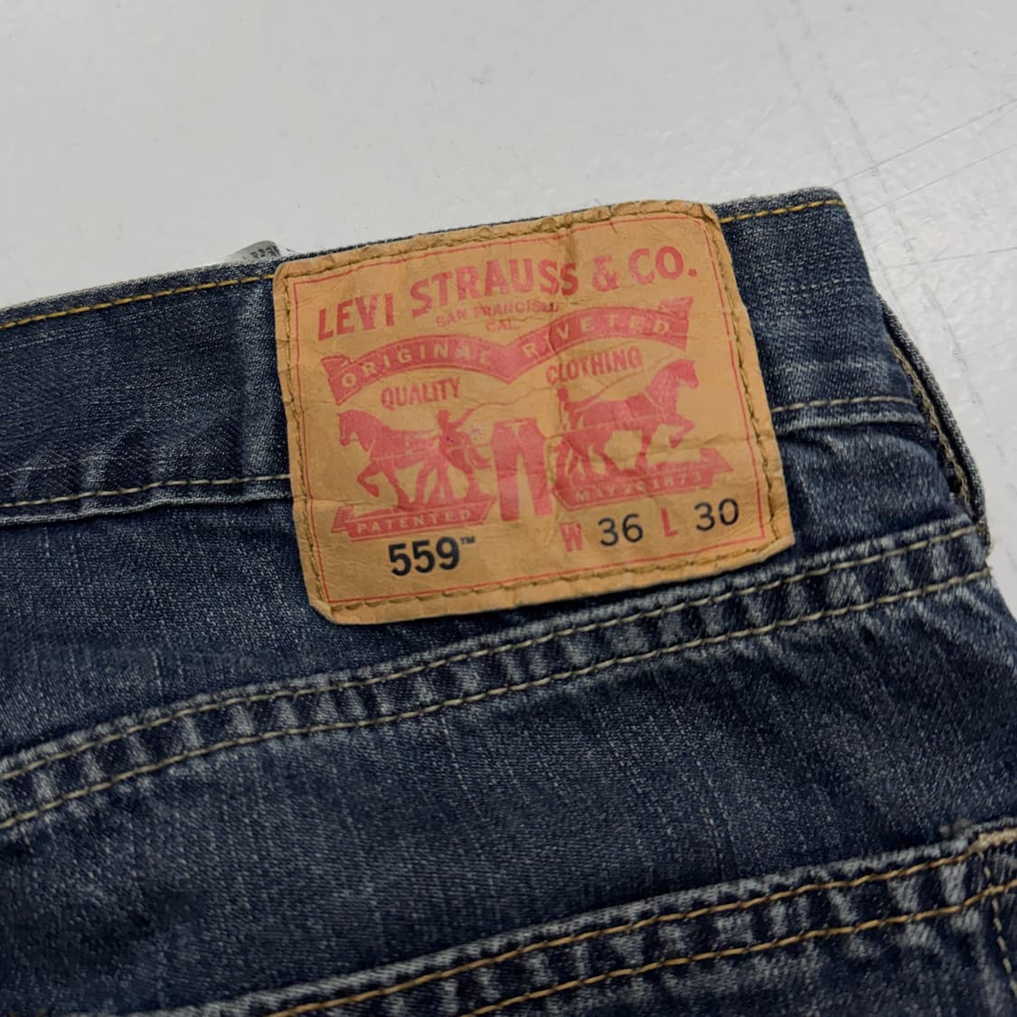 리바이스 559 새깅 워싱 스케이터 와이드 데님팬츠 상품이미지6