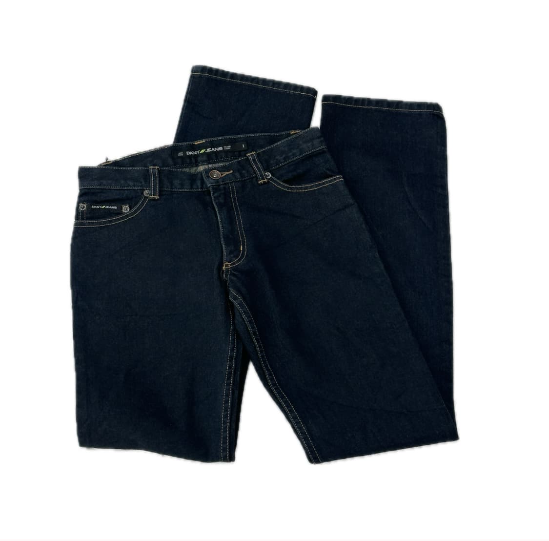 일본 DKNY Y2K 로우라이즈 생지 진청 일자핏 슬림핏 청바지 핀터 상품이미지4