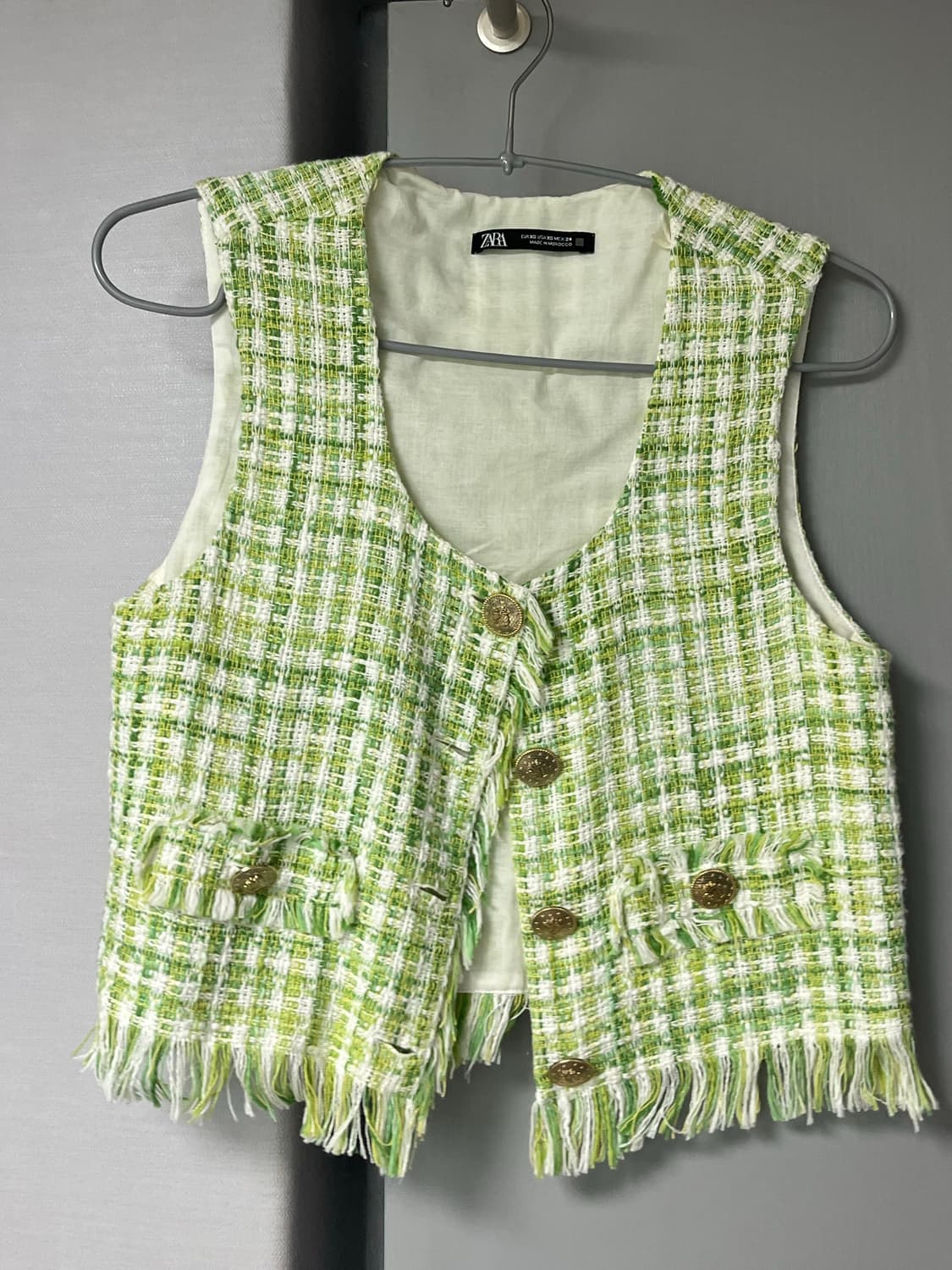 자라 트위드 베스트 상품이미지1