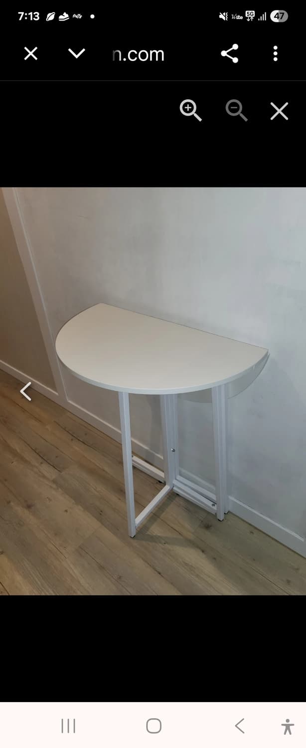 2단계 공간 효율 최고 확장형  접이식 테이블 상태좋음 상품이미지2