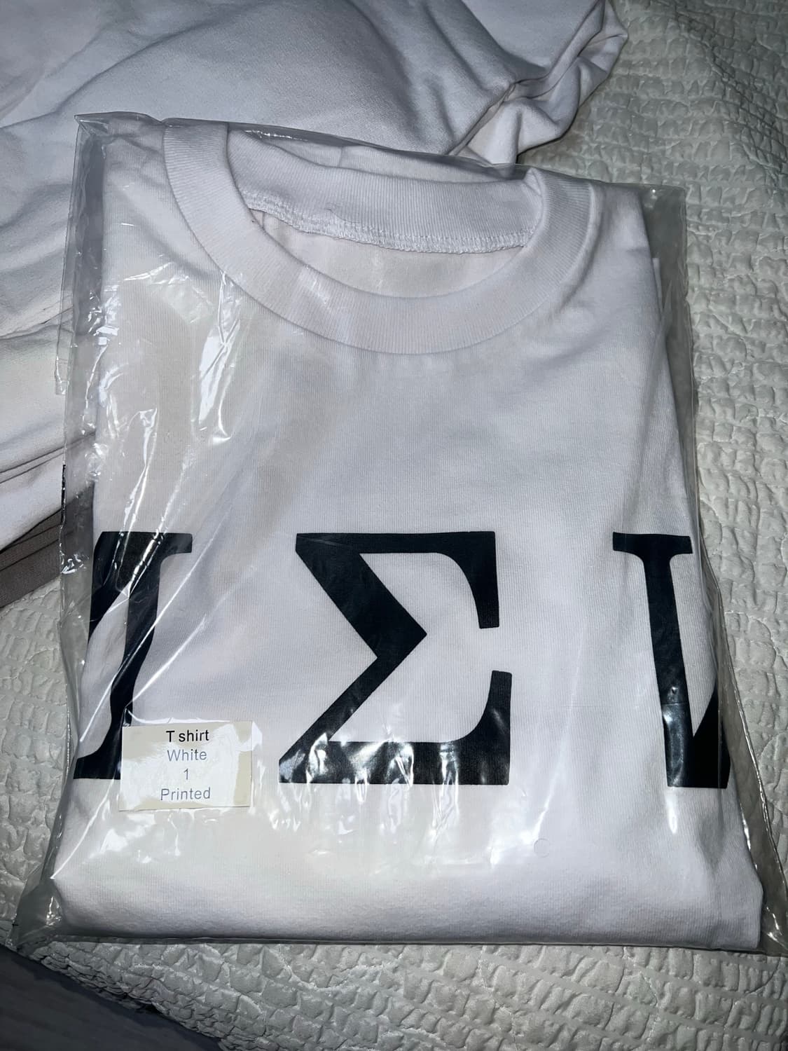 TS-01 White Printed T-shirt 상품이미지1