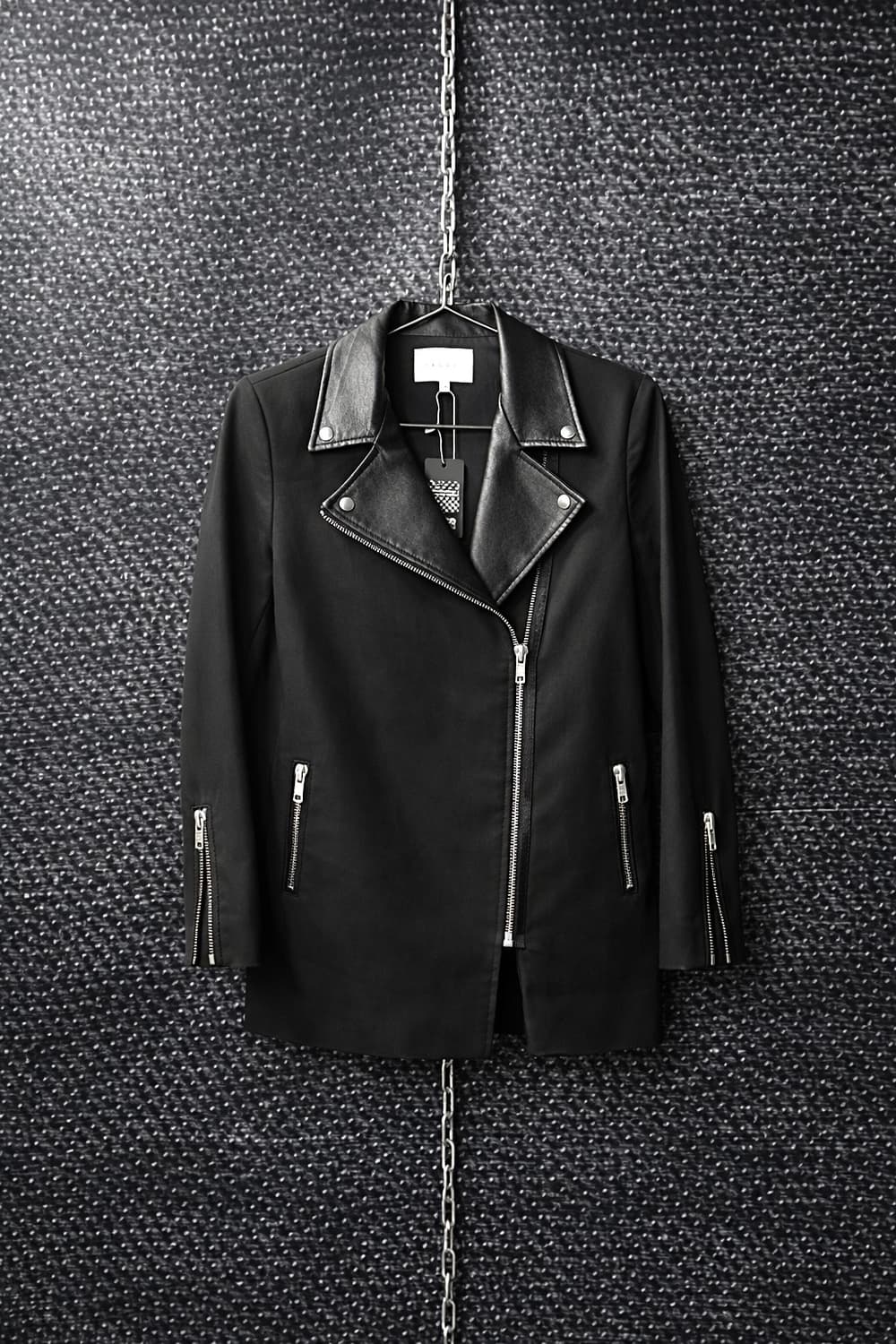 산드로 레더카라넥 블레이저 상품이미지1