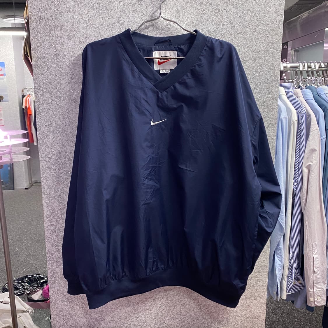 나이키 미들 스우시 네이비 웜업 B3242 상품이미지2